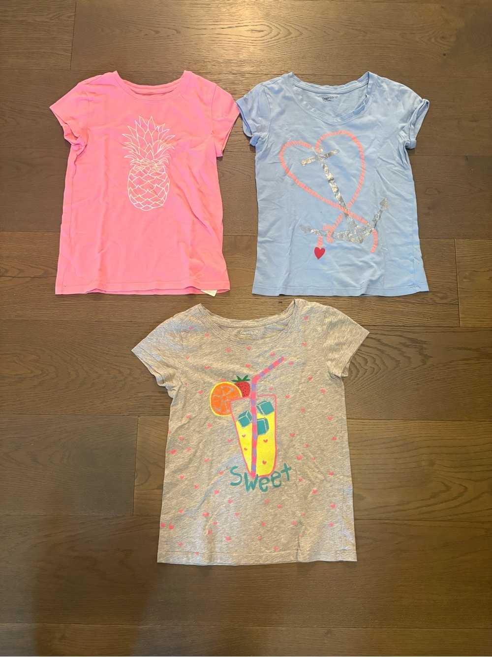 Gap girls summer t shirts sz 10 EUC ret $45ea